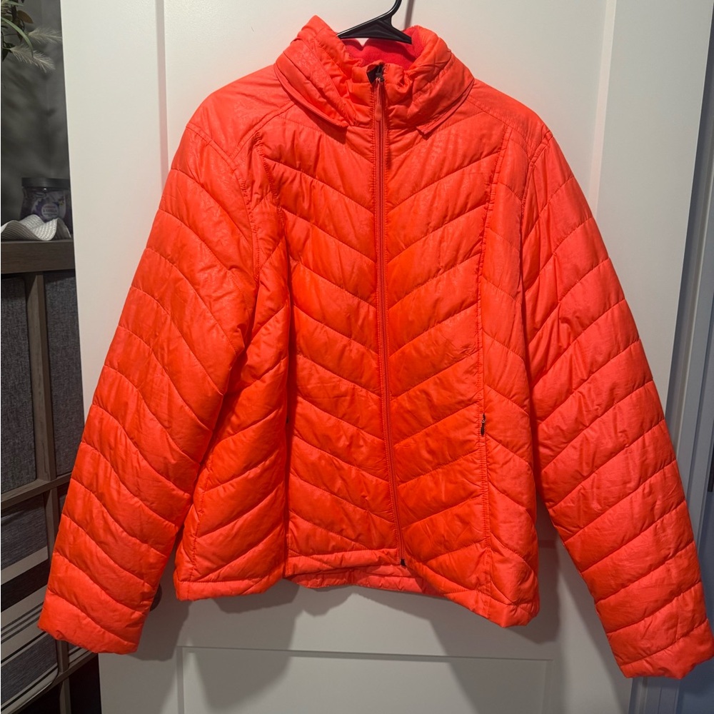 Tek Gear Women's Puffer Jacket - Bright Orange